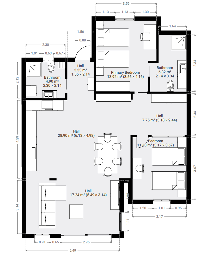 Apartment floor plan